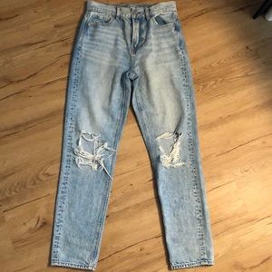 American eagle high rise mom jean